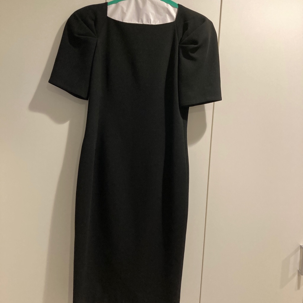 Michael Kors Collection Black Wool Dress Size 6